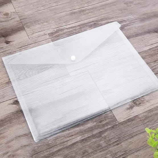 Sobre pvc a4 con boton