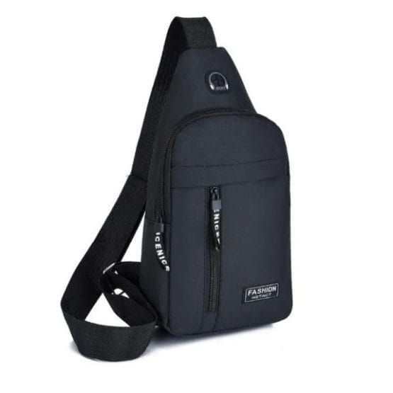 Mochila cruzada cierre frontal recto