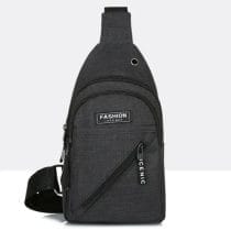 Mochila cruzada cierre frontal diagonal