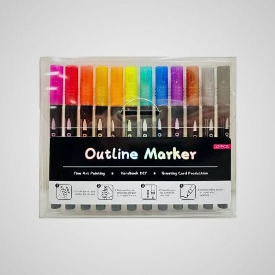 Marcadores metálicos x12