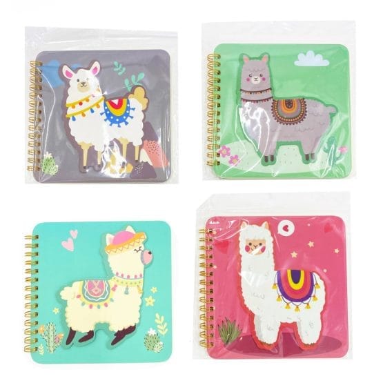 Libreta con espiral diseño llama