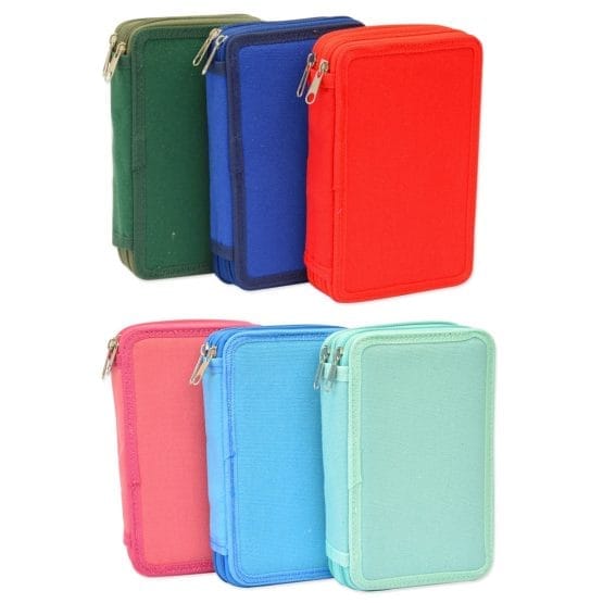 Cartuchera 2 pisos pastel y fuerte