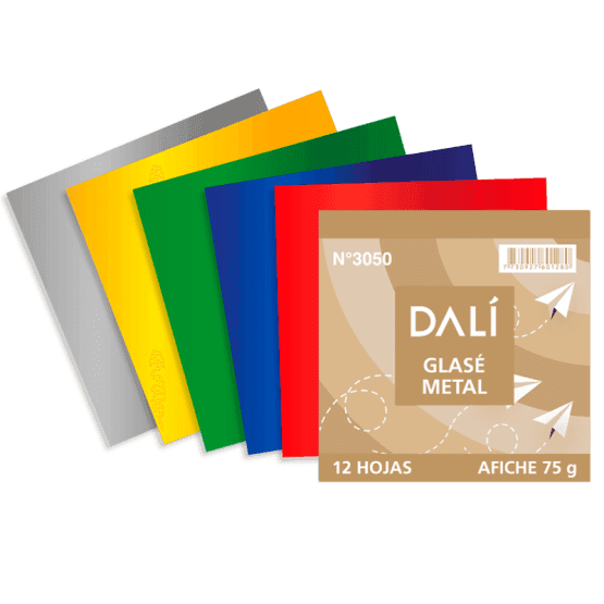 Papel glace metalizado