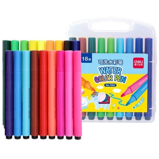 Marcadores deli x18 acuarelables