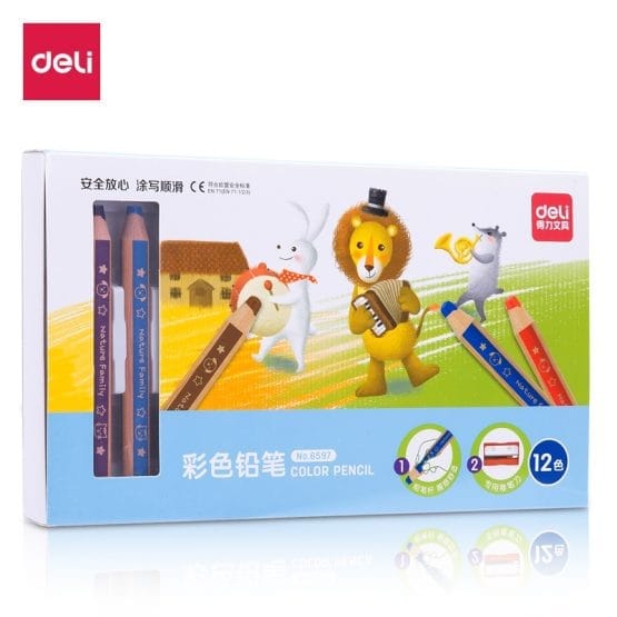 Lapices color deli x12 gruesos