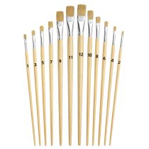 Pincel chato nº12 mango madera