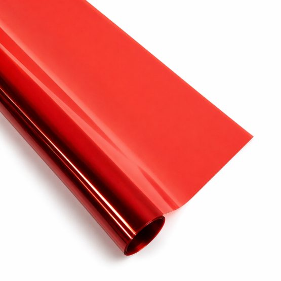 Papel celofán rojo