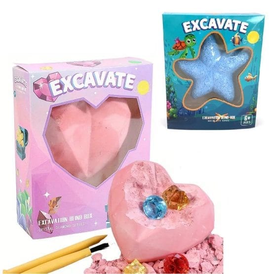 Juego de excavacion gemas y oceano