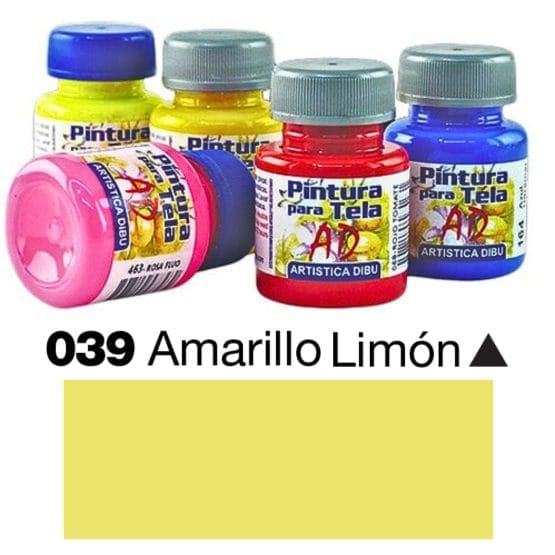 Pintura tela ad amarillo limon 039