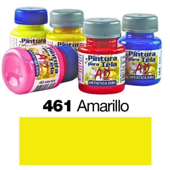 Pintura tela ad fluo amarillo 461