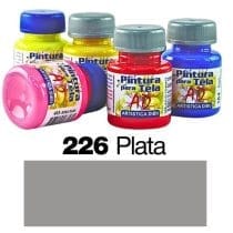 Pintura tela ad perlado plata 226