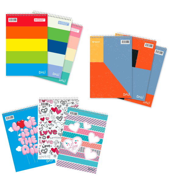 Block dl a5 rayado 70h c/espiral