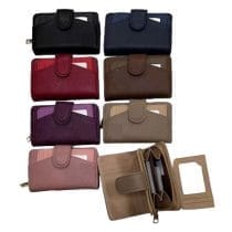 Billetera diseño liso con broche