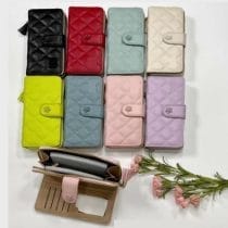 Billetera con broche florcita