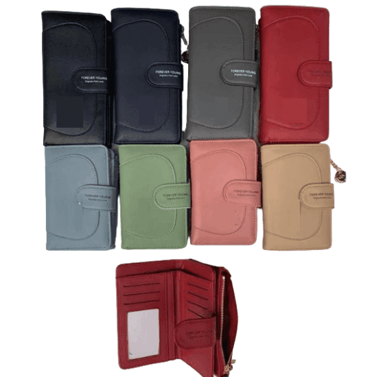 Billetera diseño circulo con broche