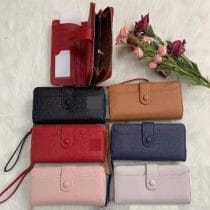 Billetera broche con boton