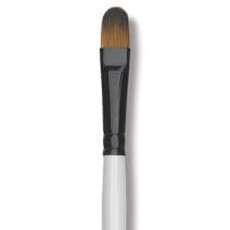 Pincel nº6 lengua de gato mango blanco