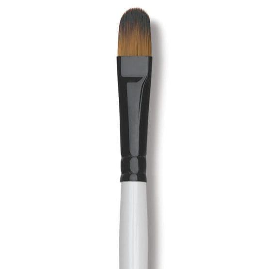 Pincel nº8 lengua de gato mango blanco