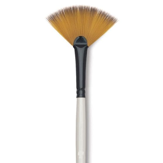 Pincel abanico nº0 mango blanco