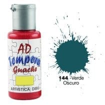 Tempera ad verde oscuro 50ml