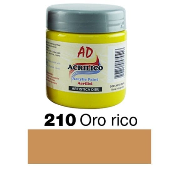 Acrilico decorativo ad oro rico 200ml