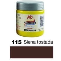 Acrilico decorativo ad siena tostada 200ml
