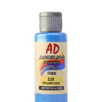 Acrilico ad perlado azul 235