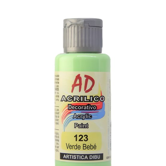 Acrilico ad verde bebe 123