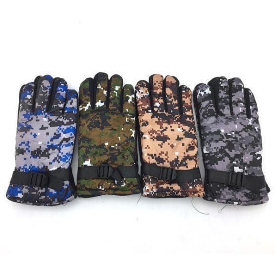 Guantes moto camuflados ajustables