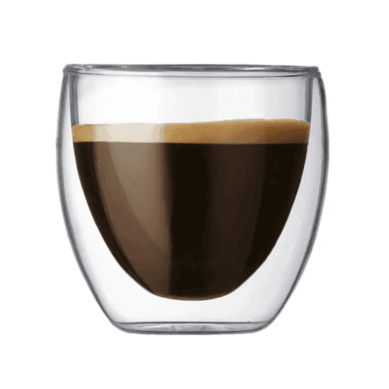 Vaso doble vidrio 80ml