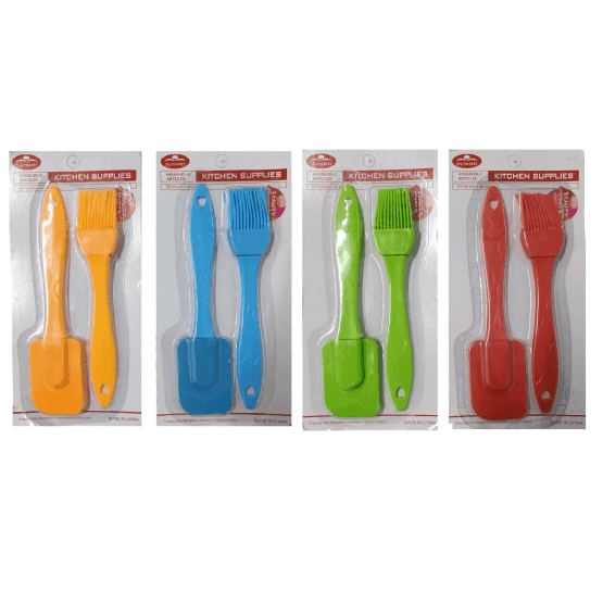 Set de espatula y pincel de silicona