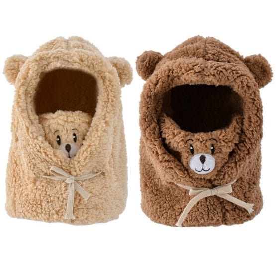 Gorro con orejas diseño osito