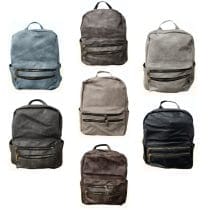 Mochila doble cierre frontal varios colores