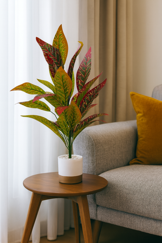 Planta artificial croton 70 cm