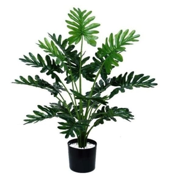 Planta artificial monstera 60 cm maceta negra