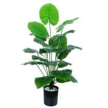 Planta artificial alocasia 60 cm maceta negra