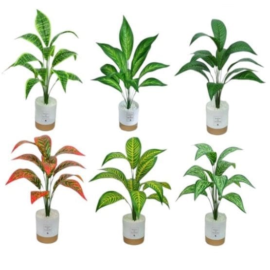 Planta artificial dieffenbachia 40 cm variedad de plantas