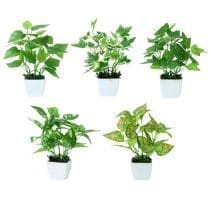 Planta artificial 27 cm maceta blanca
