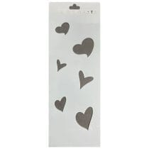 Stencil corazones