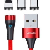 Cable tipo c magnetico negro/rojo