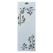 Stencil enredadera flores y hojas