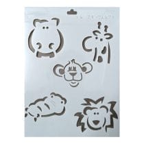 Stencil animales de la selva