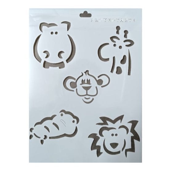 Stencil animales de la selva