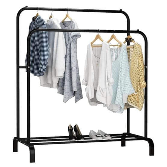 Perchero y zapatera de metal