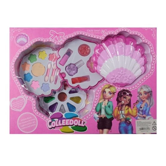 Maquillaje infantil almeja colledoll