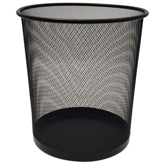 Papelera metal calada mediana