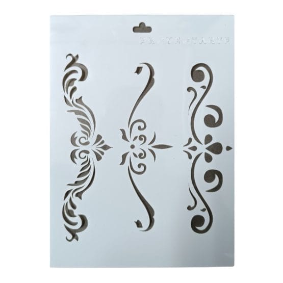Stencil arabescos 20x15cm