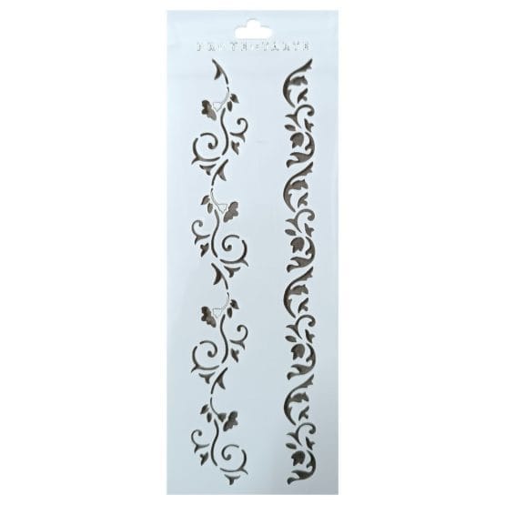 Stencil puntillas flores