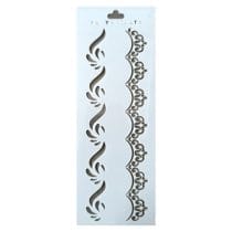 Stencil puntillas ondas