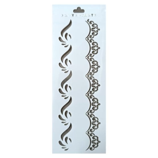 Stencil puntillas ondas